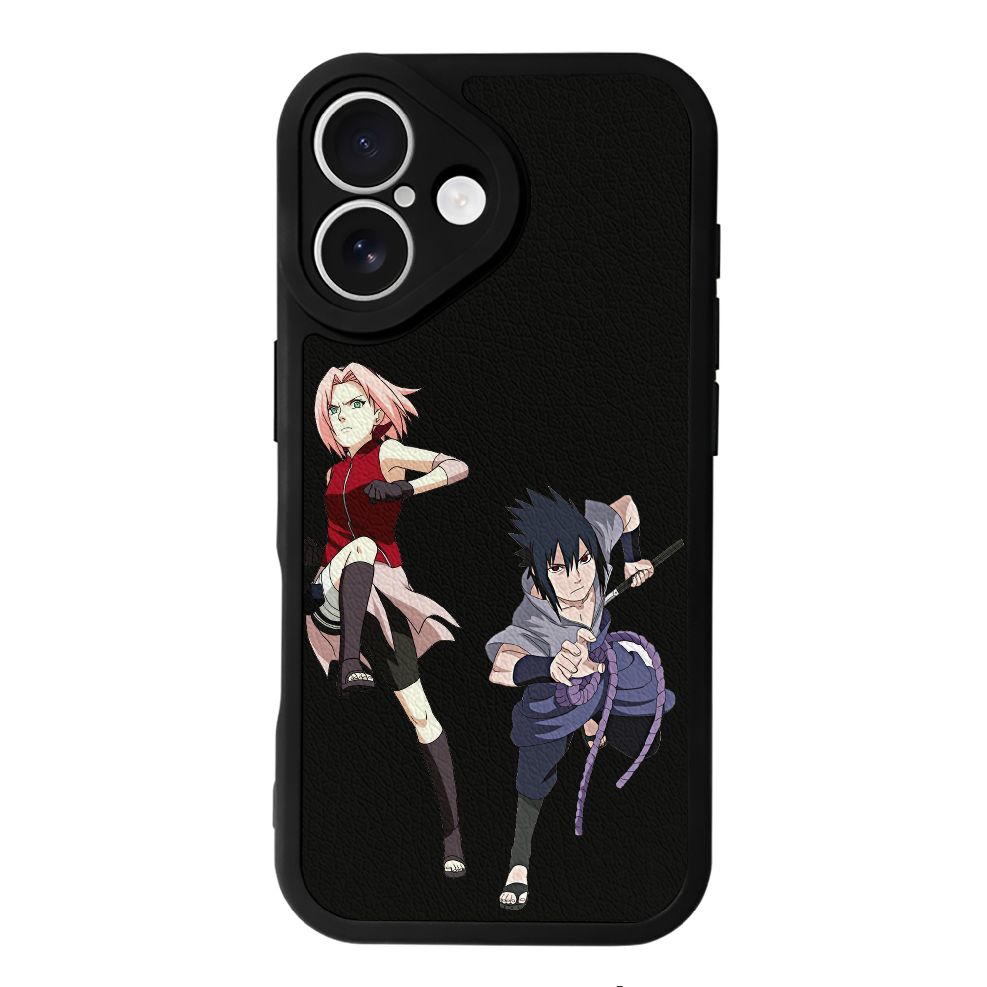 （画像用） NARUTO -ナルト- 春野サクラ Haruno Sakura 【iPhone 16シリーズ対応】シリコンスマホケース（レザー調） 材質：シリコン